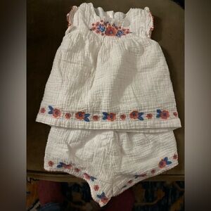 [Baby Boden] Embroidery Set Coral & Blue